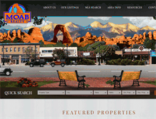 Tablet Screenshot of moabrealty.com